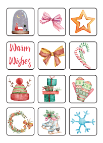 small christmas stickers, christmas stickers, merry christmas stickers for cards