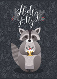 New Year's set of 8 cards "Lovely Animals"