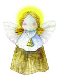 Christmas angel postcard