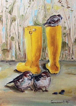 Sparrows Postcard, boots postcard