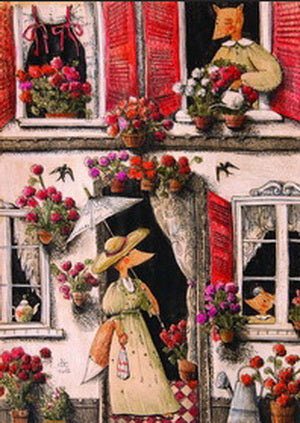 Set of Fox postcards. Postcard by Postal Ukraine | Made in Ukraine