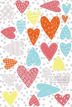 heart postcards, hearts postcard, valentine hearts postcard