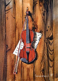 postcard violin sherlock holmes