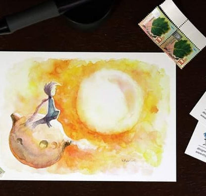 Postcard "Prince and Sun"