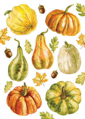 Pumpkin postcard, fall postcard