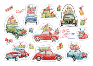 christmas stickers, christmas car stickers