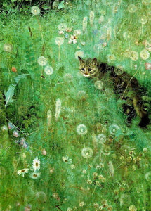 Postcard "Cat in the Summer Meadow"
