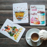 Postcard "White coffee"