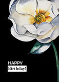 White Magnolia greeting card, white flower greeting card, flower greeting card