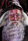 Postcard with actor Richard Harris "Dumbledore"