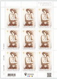 Set of two stamp sheets "Her Majesty is a Woman" 2021